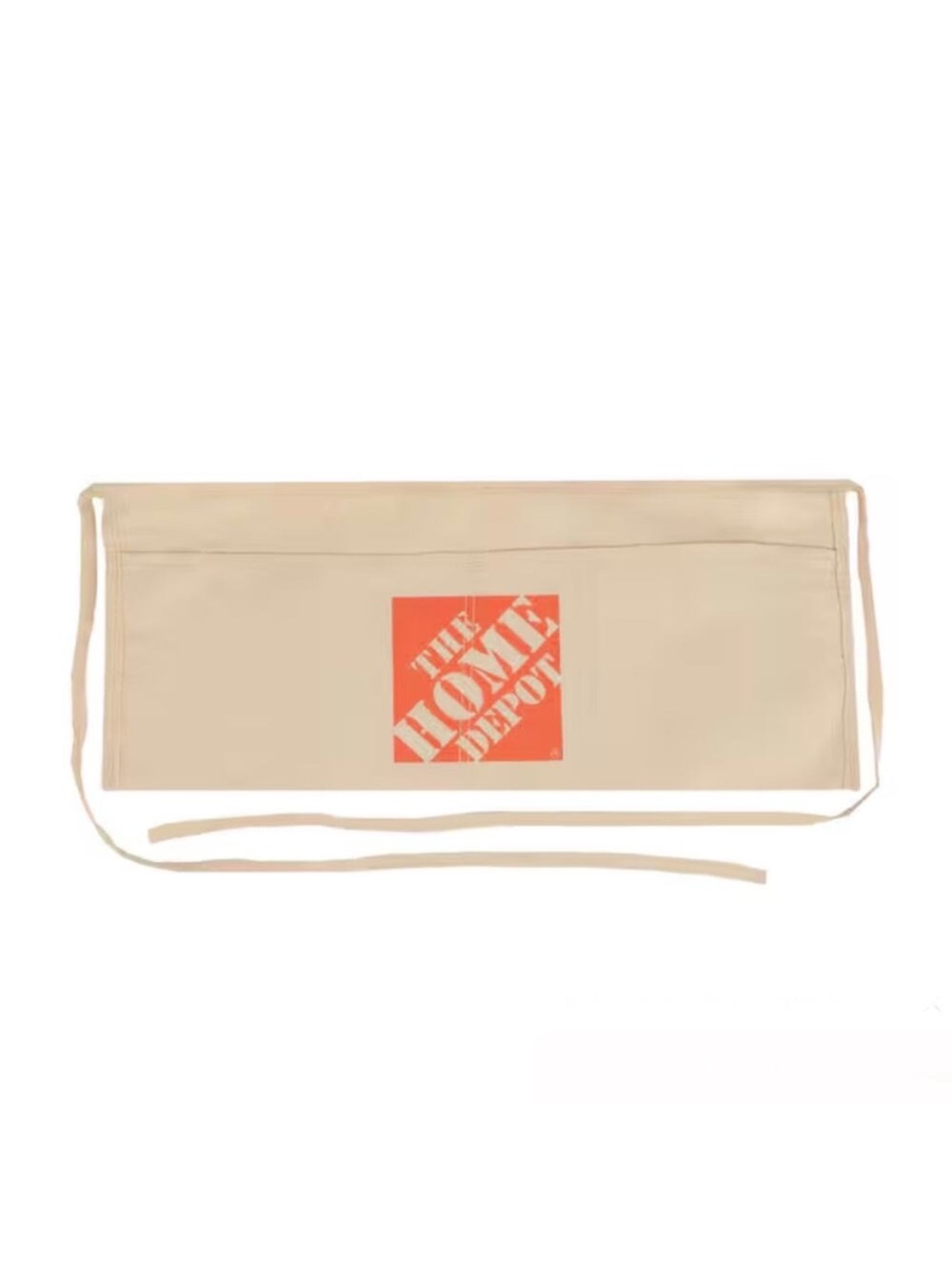 Home Depot Beige Canvas Waist Apron with Orange Logo